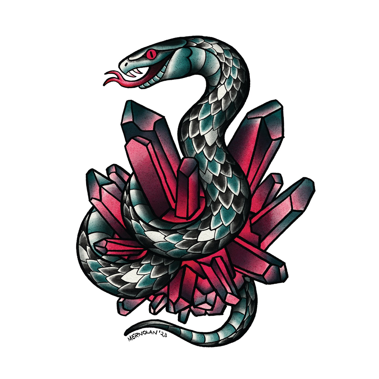 Snake Crystals - Print
