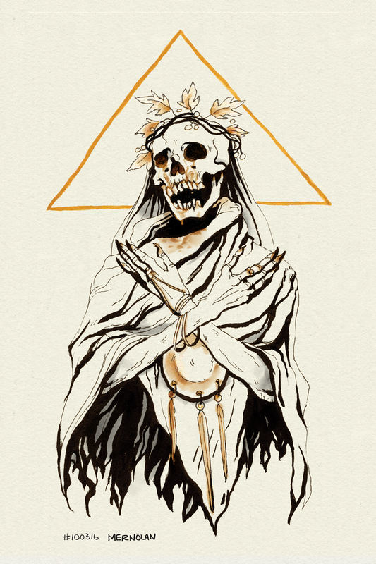 Harvest Queen - Gold Foil Print