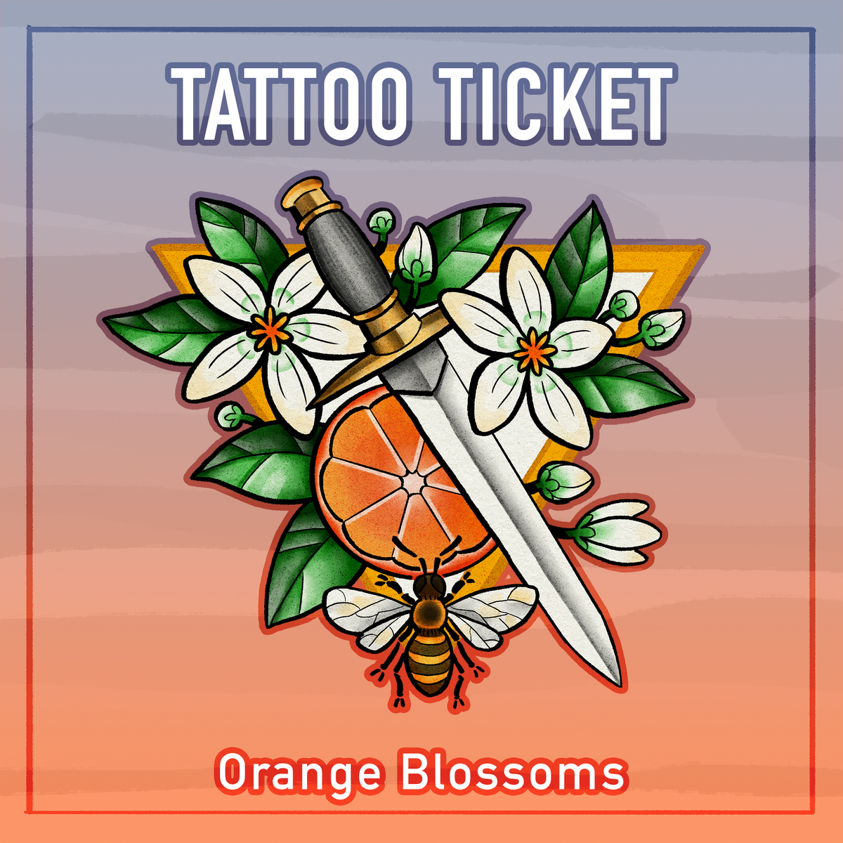 Tattoo - Orange Blossoms