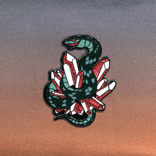 Snake Crystals - Hard Enamel Pin