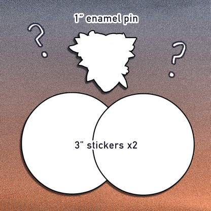 Mystery Pack ⟡ Pin + Stickers