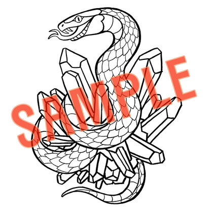 Tattoo - Crystalline Serpent