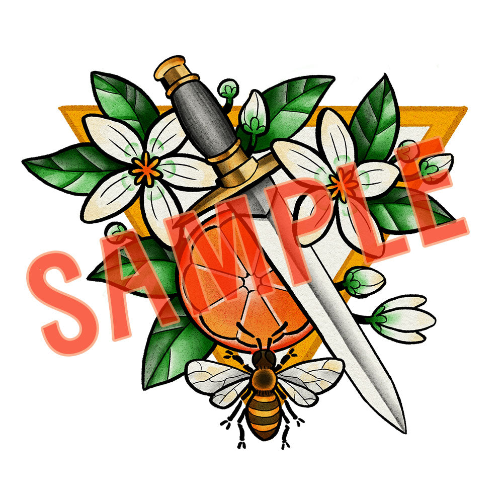 Tattoo - Orange Blossoms