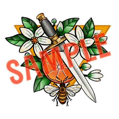 Tattoo - Orange Blossoms